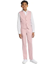 Calvin Klein Boys' 8-20 Long-Sleeve Stretch Dobby Check Dress Shirt