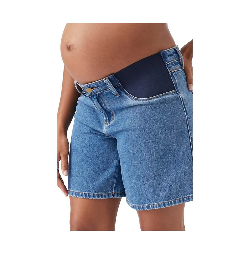 Ripe Maternity Dion Denim Short Classic Wash