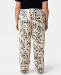 Hue Plus Cozy Canine Striped Mid-Rise Pants
