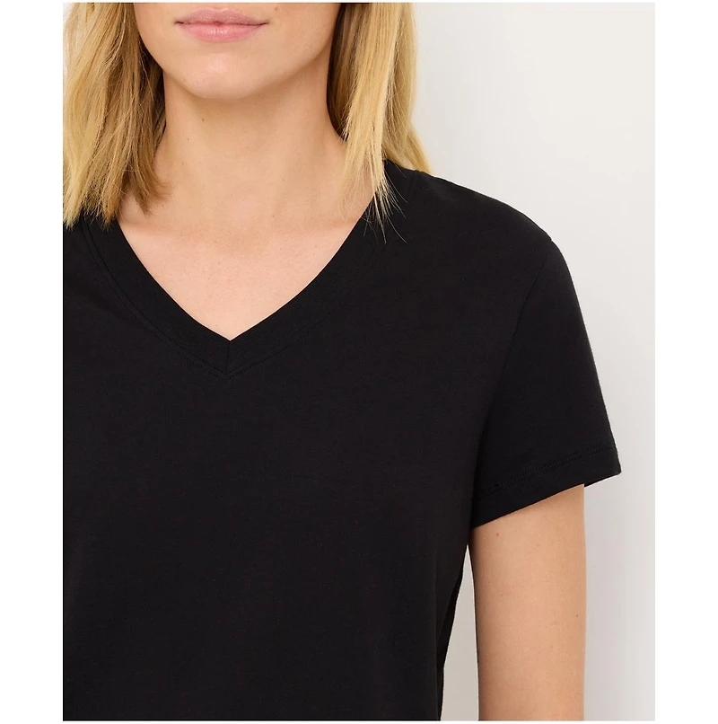 Pact Women's Organic Cotton Essential V-Neck Tee