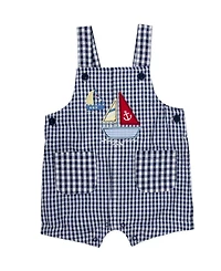 Baby Essentials Boys' Sailboat Graphic Shortalls & T-Shirt, 2-Piece Set
