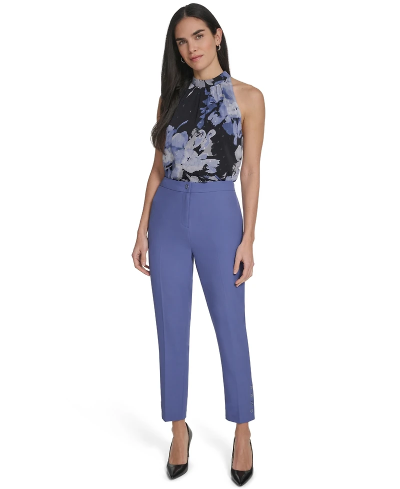 Calvin Klein Women's Mid-Rise Slim-Leg Pants