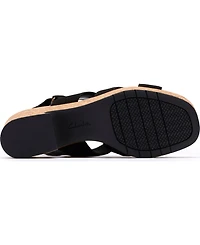 Clarks Women's Nerisa Grace Round Toe Wedge Sandals