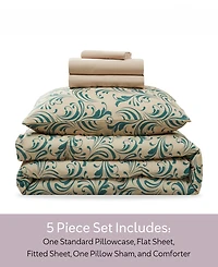 Nestl Luxury Soft Biomorphic Design 5-Pc. Comforter Set