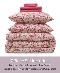 Nestl Luxury Soft Biomorphic Design 7-Pc. Comforter Set