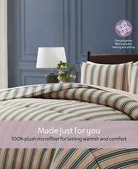 Nestl Luxury Soft Modern Striped Design -Pc. Comforter Set