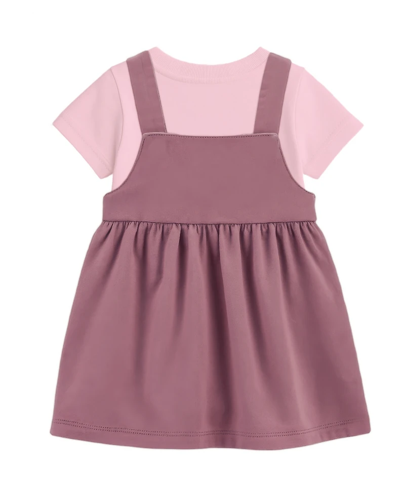 Disney Baby Girls' Short-Sleeve T-Shirt and Jumper, 2-Piece Set