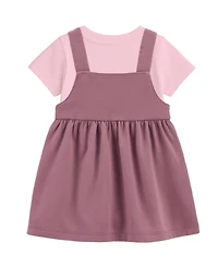 Disney Baby Girls' Short-Sleeve T-Shirt and Jumper, 2-Piece Set