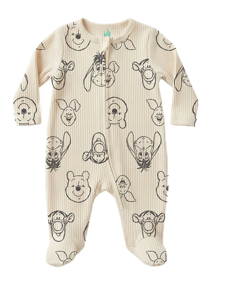 Disney Baby Boys' or Girls' Printed Sleep & Play Coverall and Hat