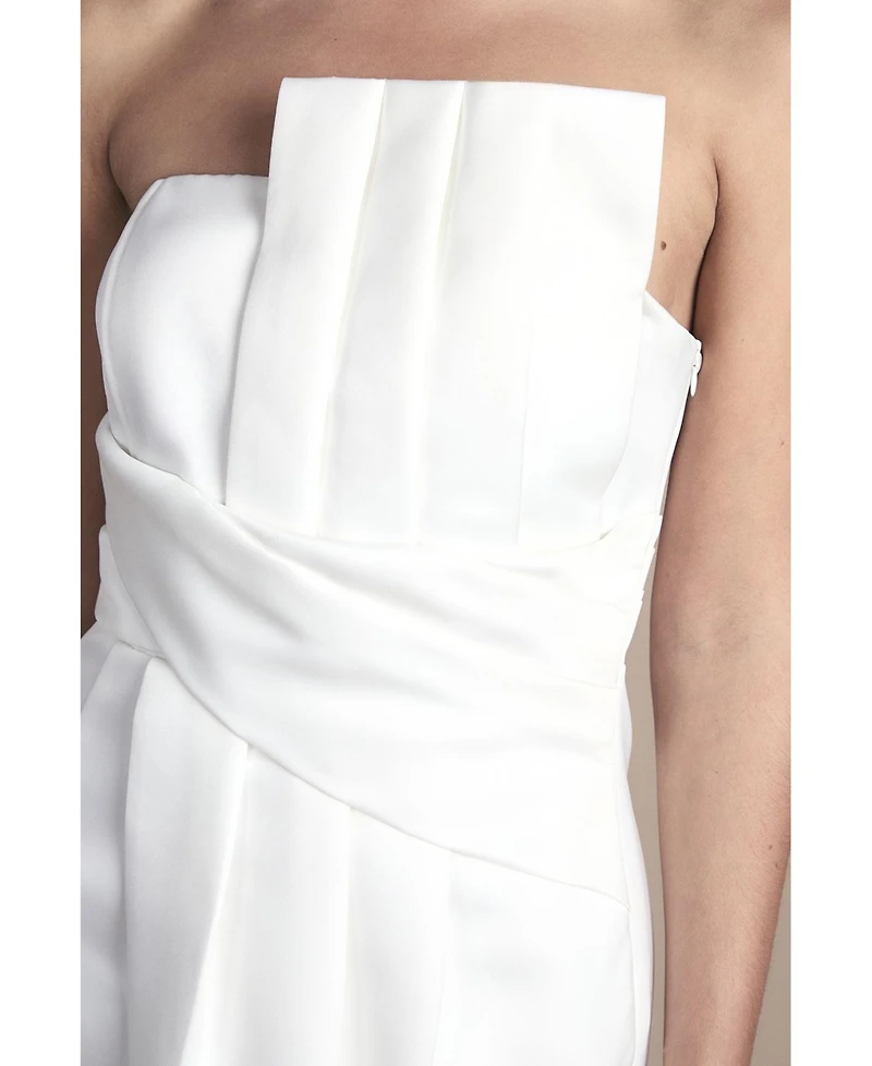 Coast Women's Strapless Bow Wedding Maxi Dress