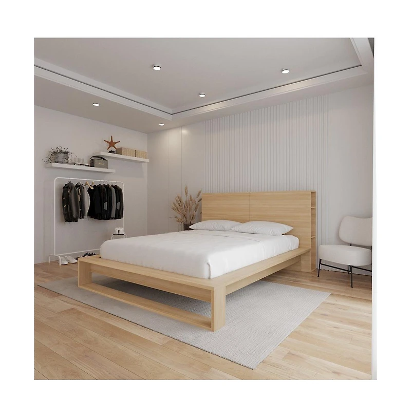 Nexera Torino Headboard and Slatted Bedframe.