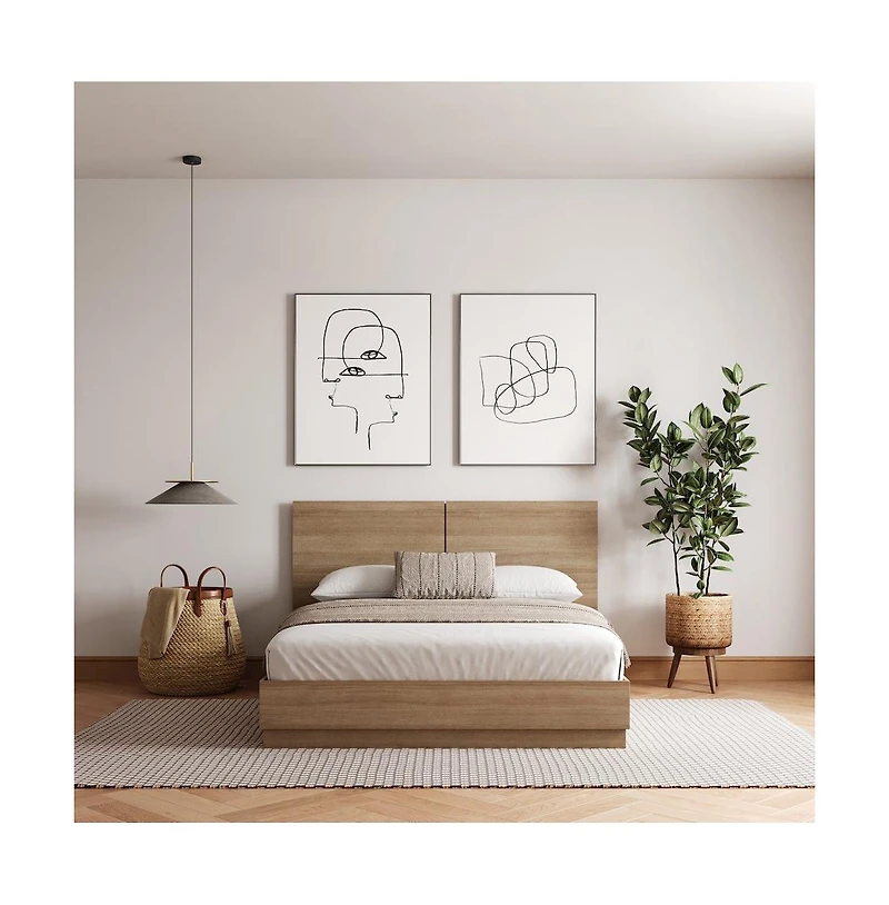 Nexera Milano Platform Bed