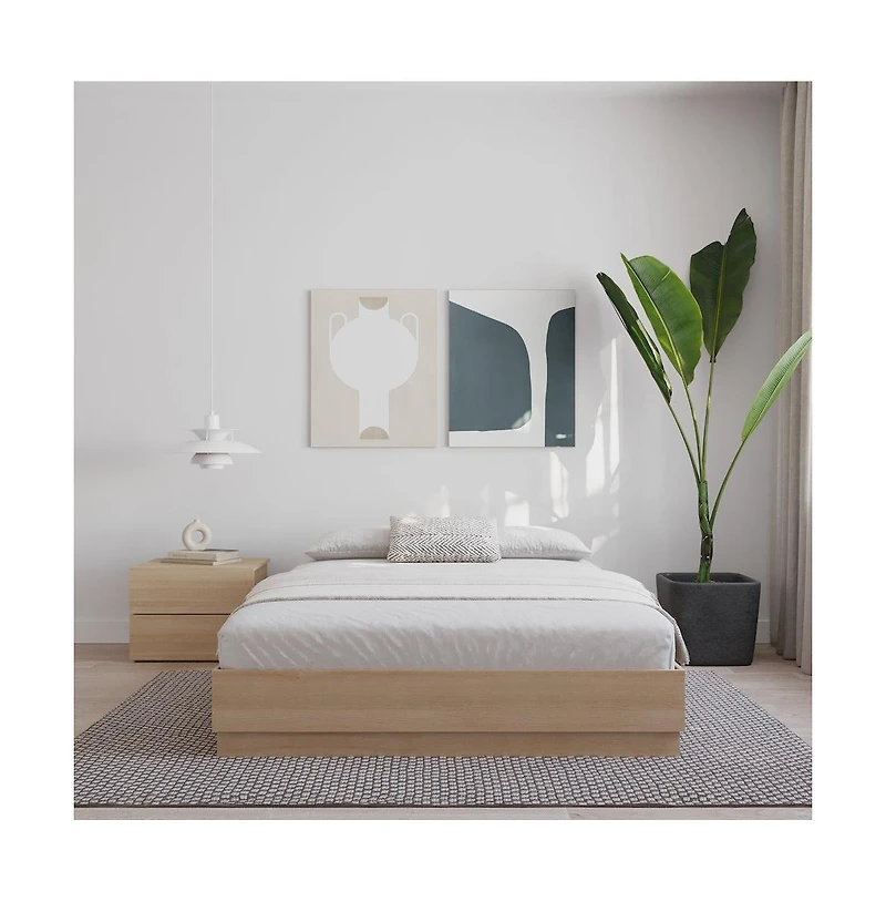 Nexera Milano Platform Bed Frame