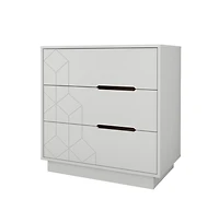 Nexera 3-Drawer Dresser Chest.
