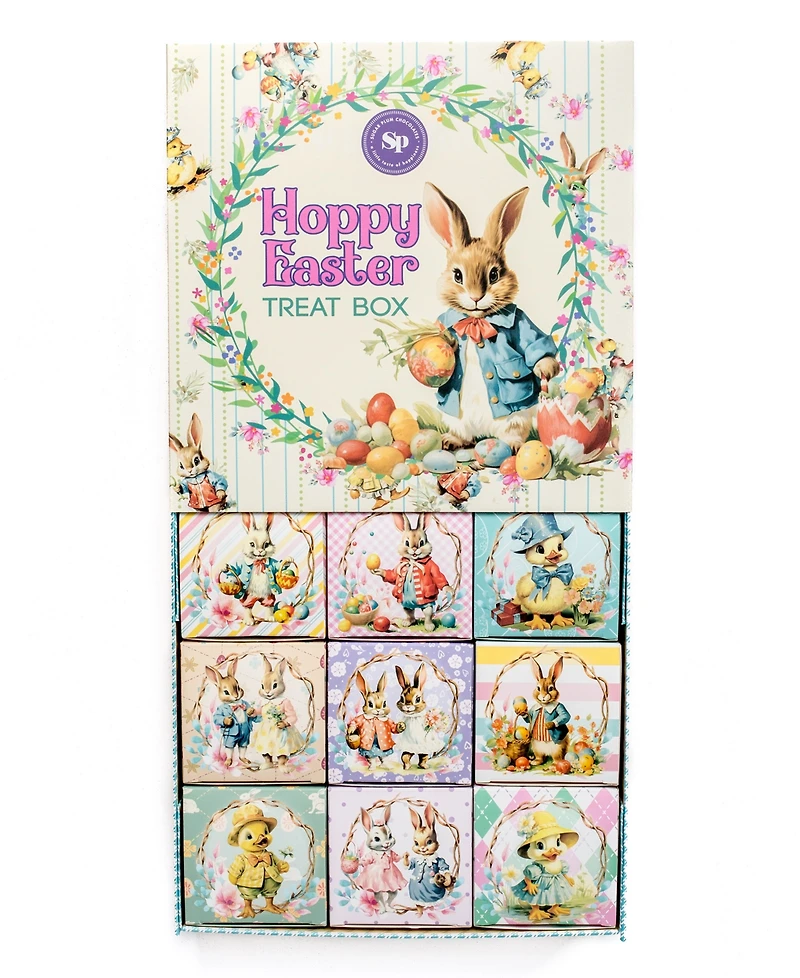 Sugar Plum Chocolates Hoppy Easter Chocolate and Treats Box, 9 Piece