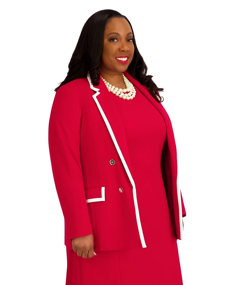 Kasper Women's Double-Breasted Collared Jacket