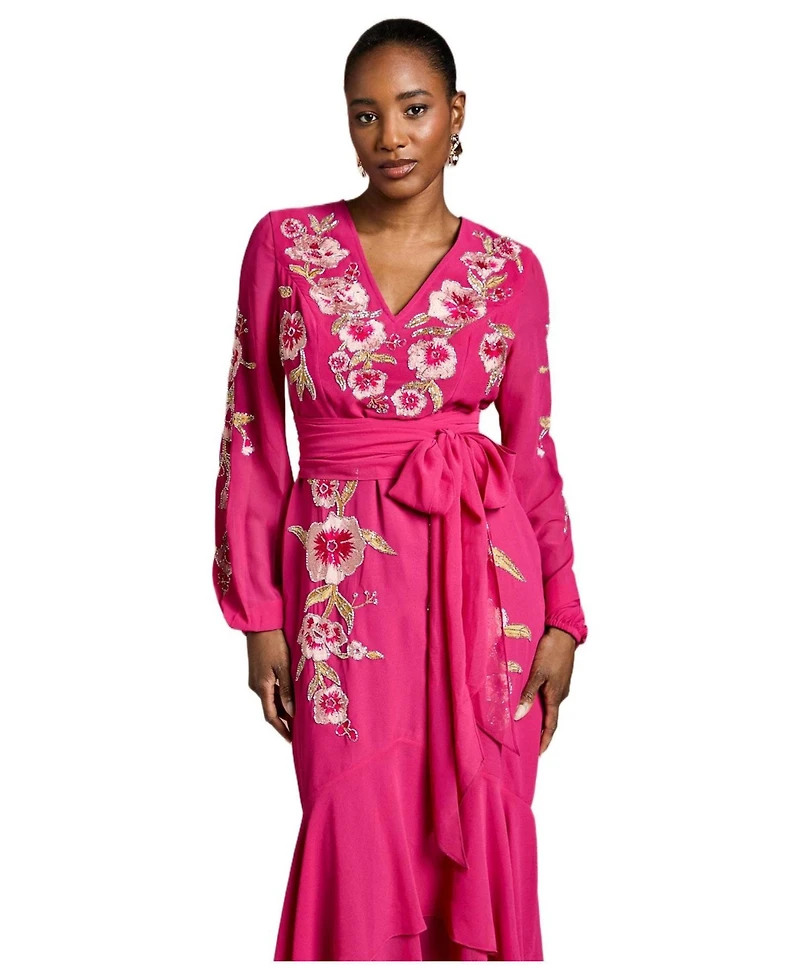 Coast Women's Embellished High Low Maxi Dress