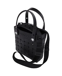 Crocs Small Woven Style Crocssbody Tote with Top Handles and removeable strap