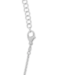 Macy's Cultured Freshwater Pearl (4.5-6.5mm) Flower Drop Y-Necklace in Sterling Silver