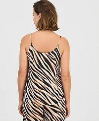 Bar Iii Women's Animal-Print Satin Camisole, Macy's Exclusive