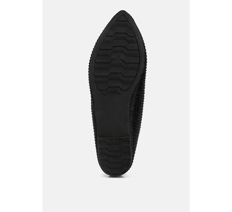 denki studded ballerina flats