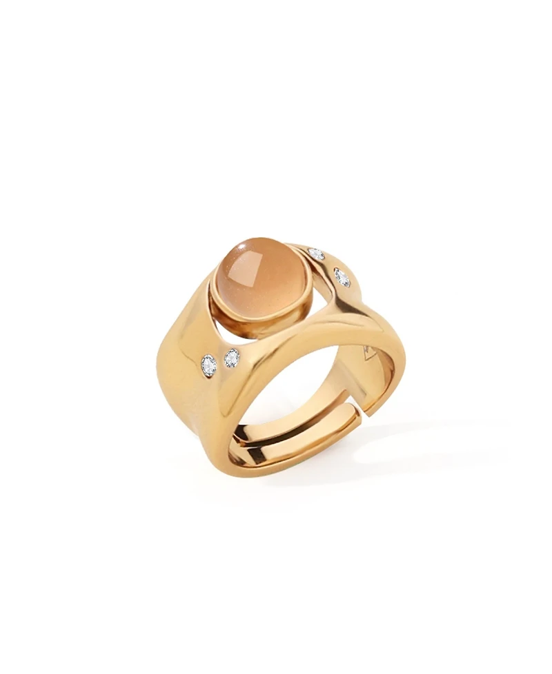 Retro Chic Dawn Light Wide Ring