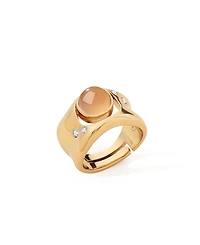 Retro Chic Dawn Light Wide Ring