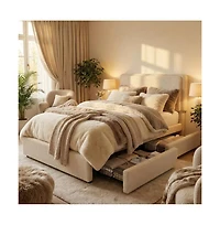 gaomon Teddy Fleece Bed Frame