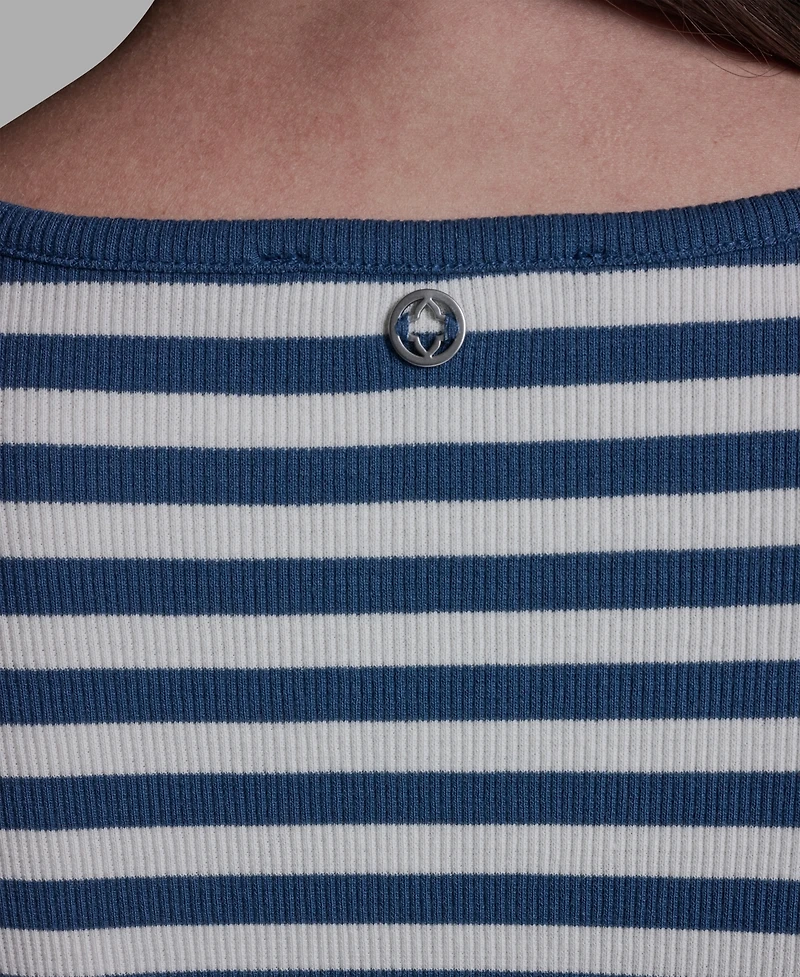 Bcbg Women's Short-Sleeve Stripe T-Shirt