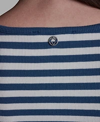 Bcbg Women's Short-Sleeve Stripe T-Shirt