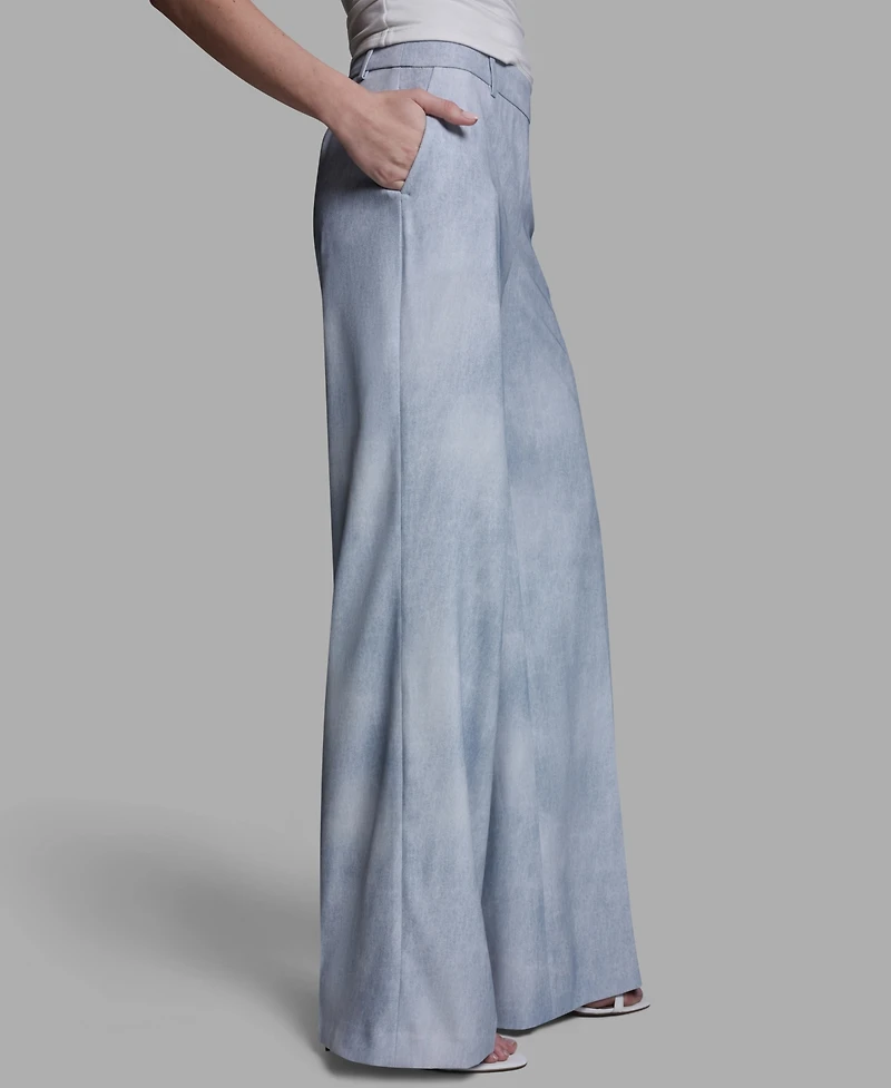 Bcbg Women's Printed Straight-Leg Pants