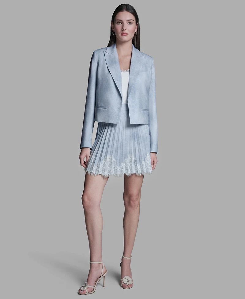 Bcbg Women's Printed Open-Front Jacket