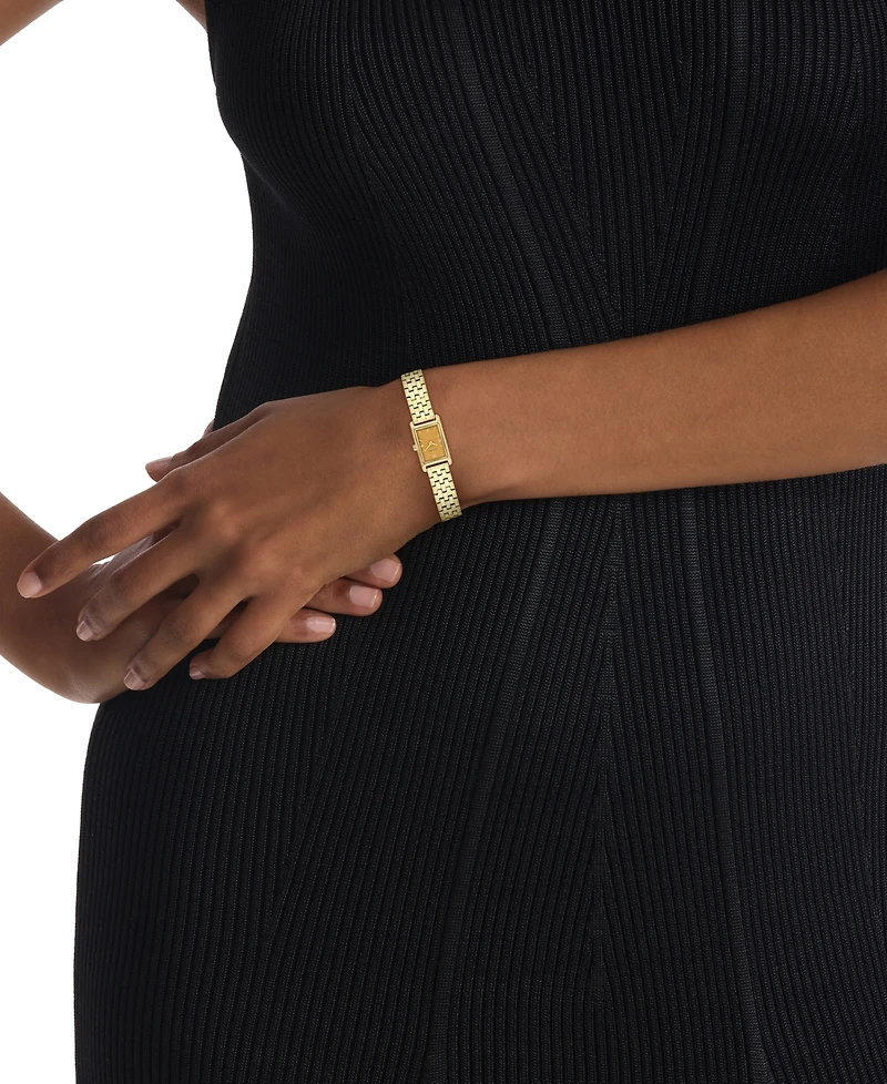 Calvin Klein Women's Ck Light Gold Tone Stainless Steel Bracelet Watch, 16mm