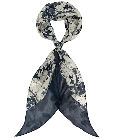 Lauren Ralph Lauren Bias Ends Floral Oblong Scarf