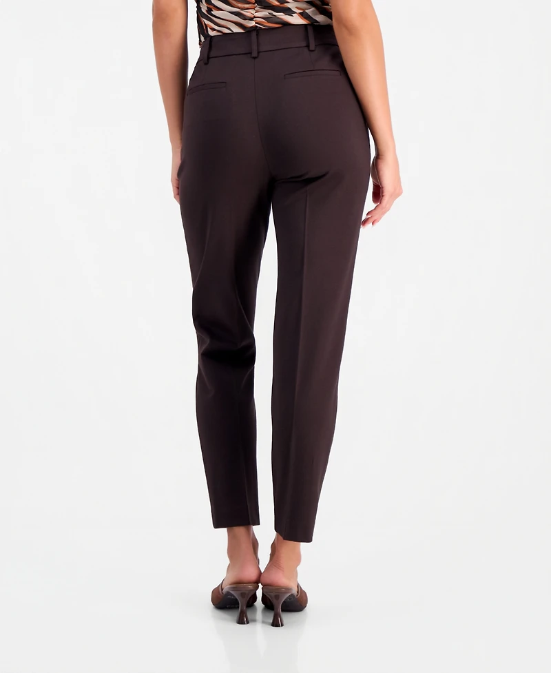 Bar Iii Women's Compression High-Rise Straight-Leg Pants