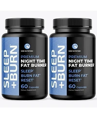 Nobi Nutrition Night Time Fat Burner to Shred While You Sleep | Belly Fat Burner, Carb Blocker & Weight Loss Support Supplements | 2 Pack