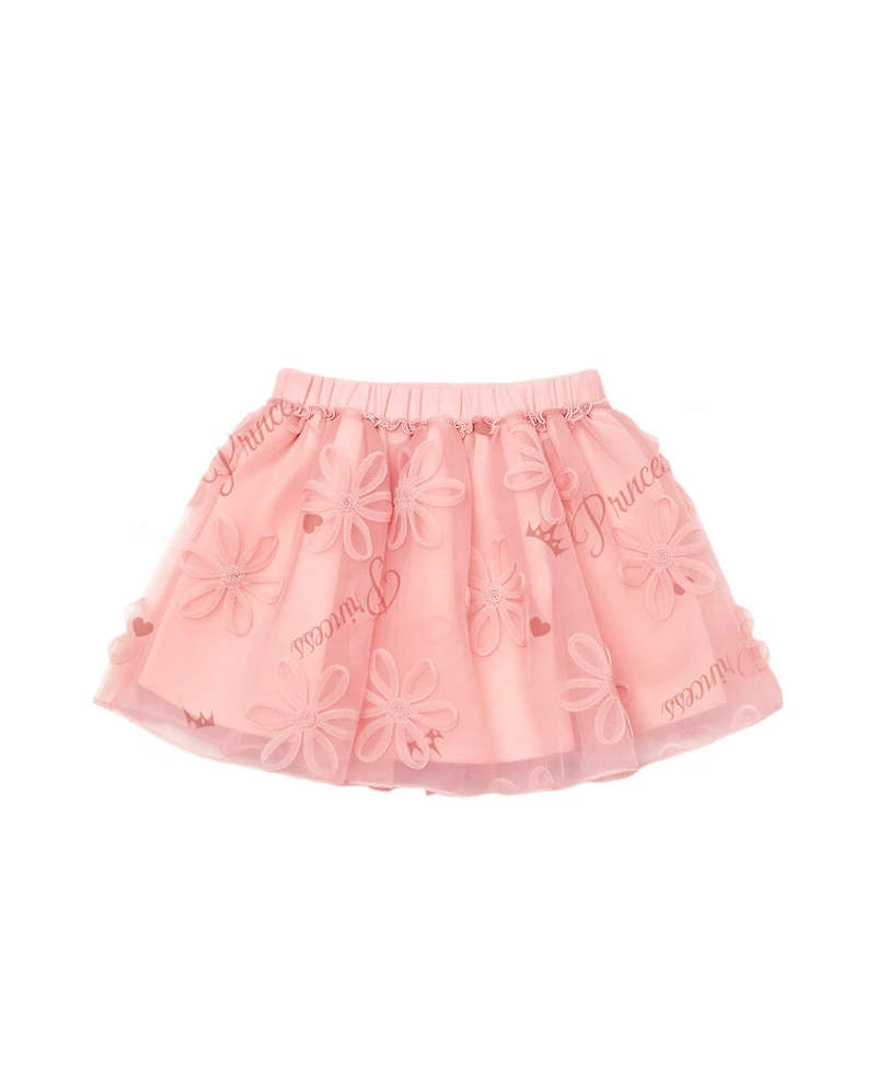 Kate Mack Girls' 2T-6X Long-Sleeve T-Shirt and Skirt, 2-Piece Set