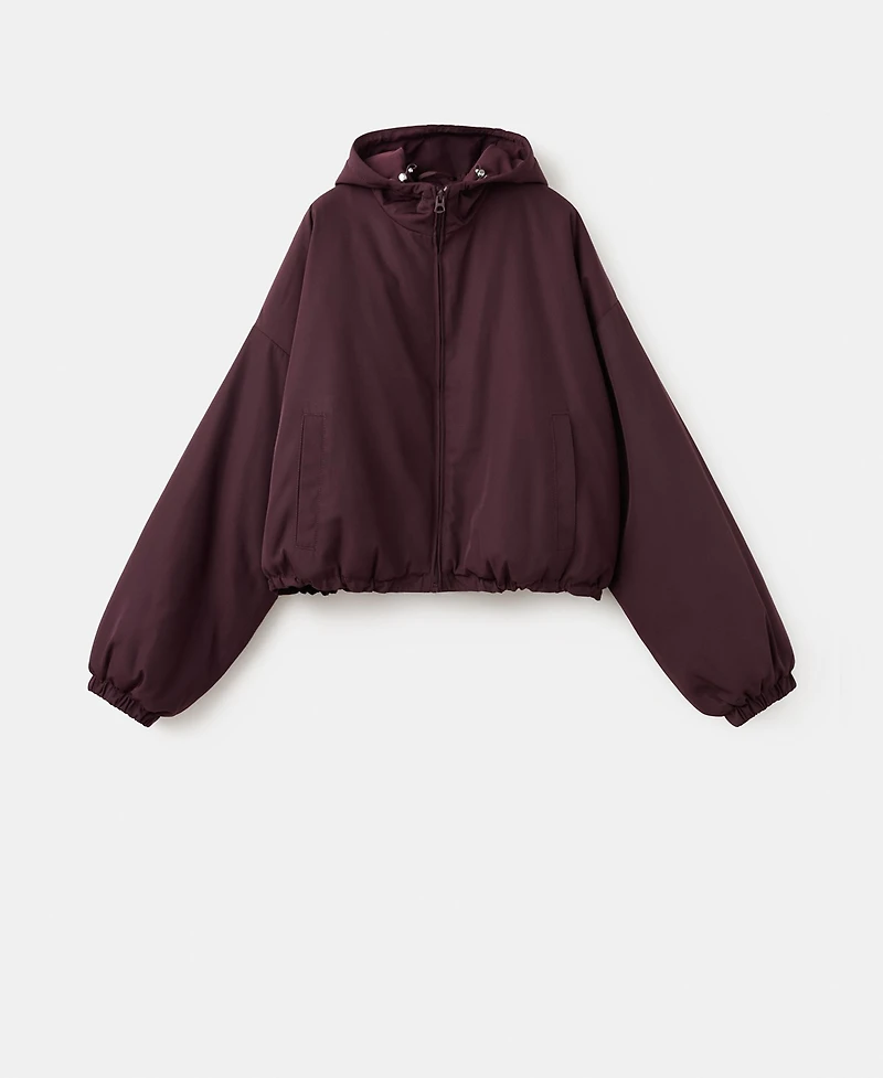 Mango Women's Oversized Hooded Jacket