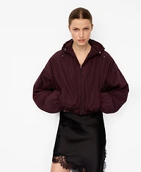 Mango Women's Oversized Hooded Jacket