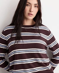 Mango Women's Fine Knit Striped Sweater