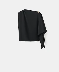 Mango Women's Asymmetrical Neckline Blouse