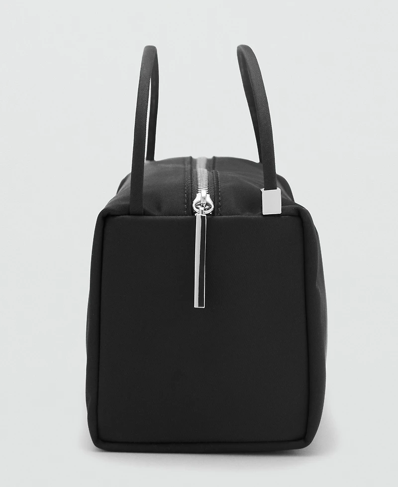 Mango Women's Double Straps Nylon Handbag