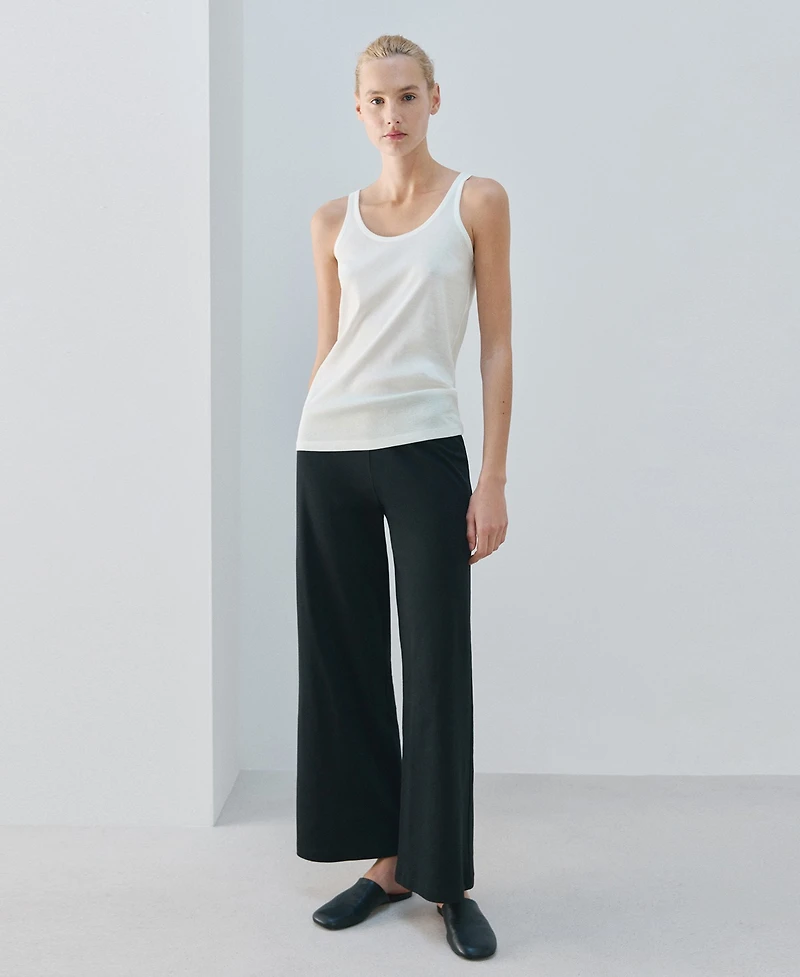 Mango Women's Cotton Round-Neck Top