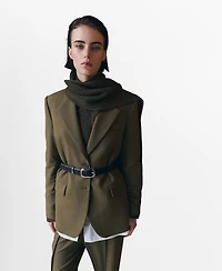 Mango Women's Double-Breasted Suit Blazer