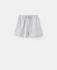 Mango Women's Cotton Striped Pajama Shorts