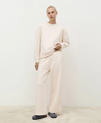 Mango Women's Fluid Long Cotton Pants