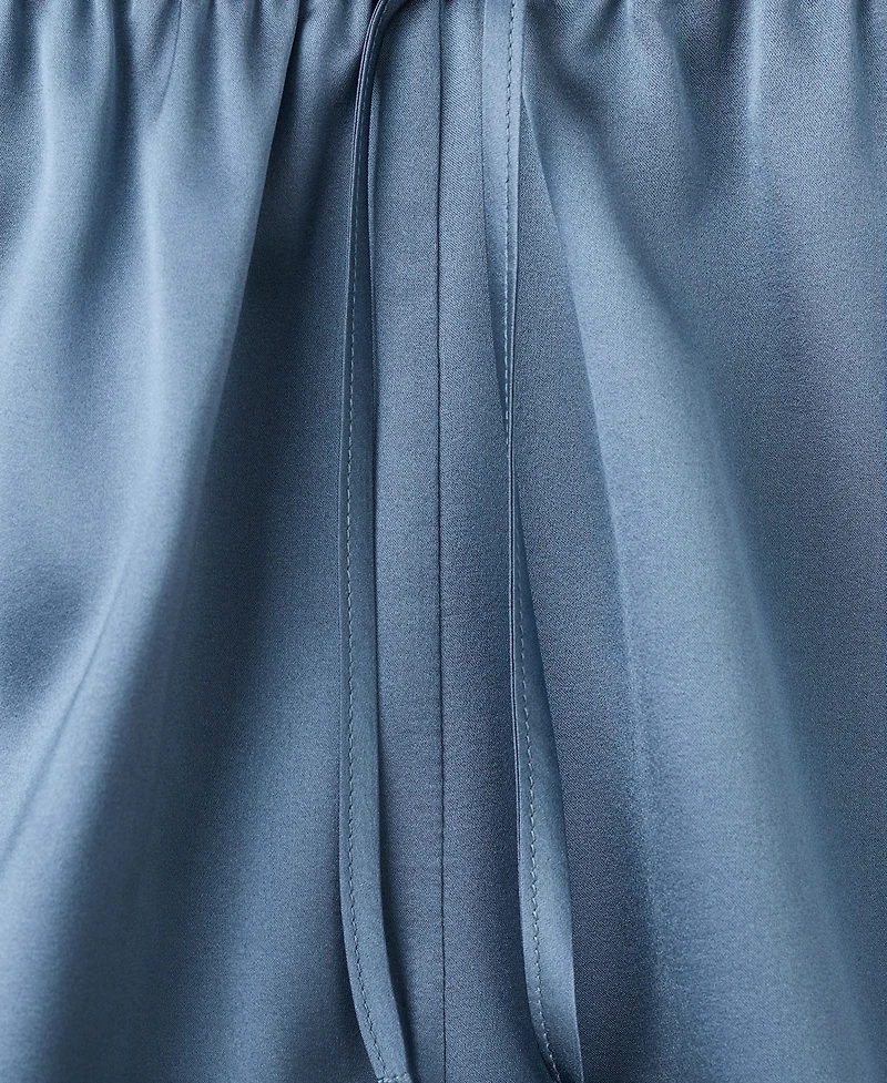 Mango Women's Silk Pajama Shorts