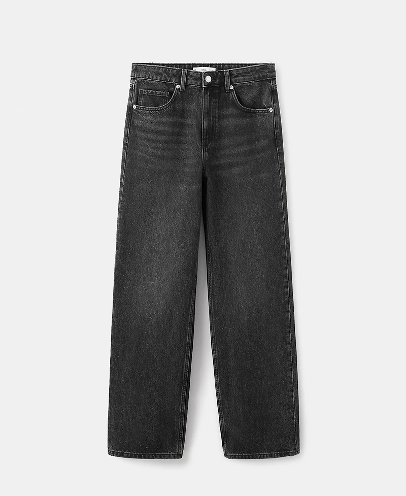 Mango Women's Straight Low-Waist Jeans