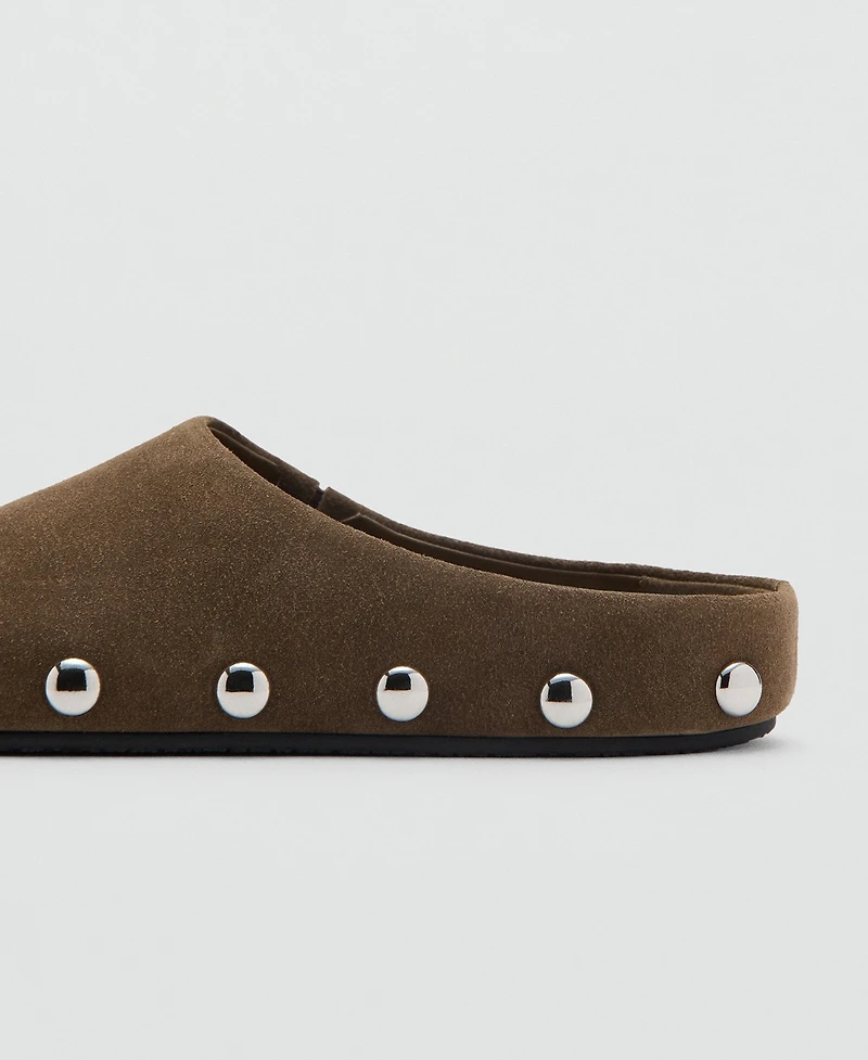 Mango Women's Studded Leather Shoes