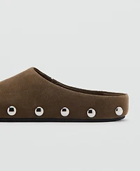 Mango Women's Studded Leather Shoes